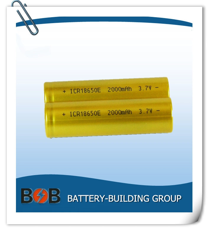 3.7V 2000mAh Batería de litio celdas de iones de litio li-ion de la batería de alta potencia de la batería de almacenamiento portátil de almacenamiento de la batería batería recargable