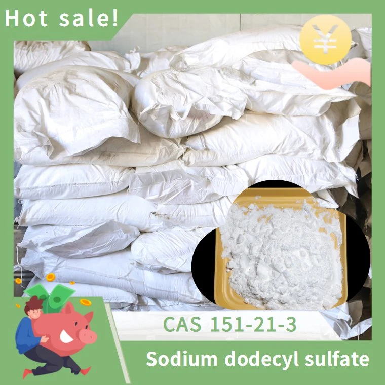 مصائر كبريتات دوديسيل الصوديوم الكسول الدرجة التجميلية صوديوم دوديسيل كبريتات الصوديوم SDS CAS 151-21-3