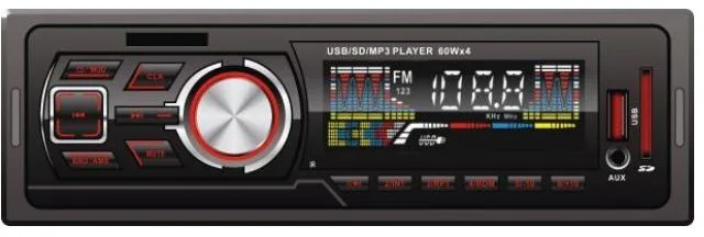 Fixed Panel Car MP3 Player FM Radio with Equalizer