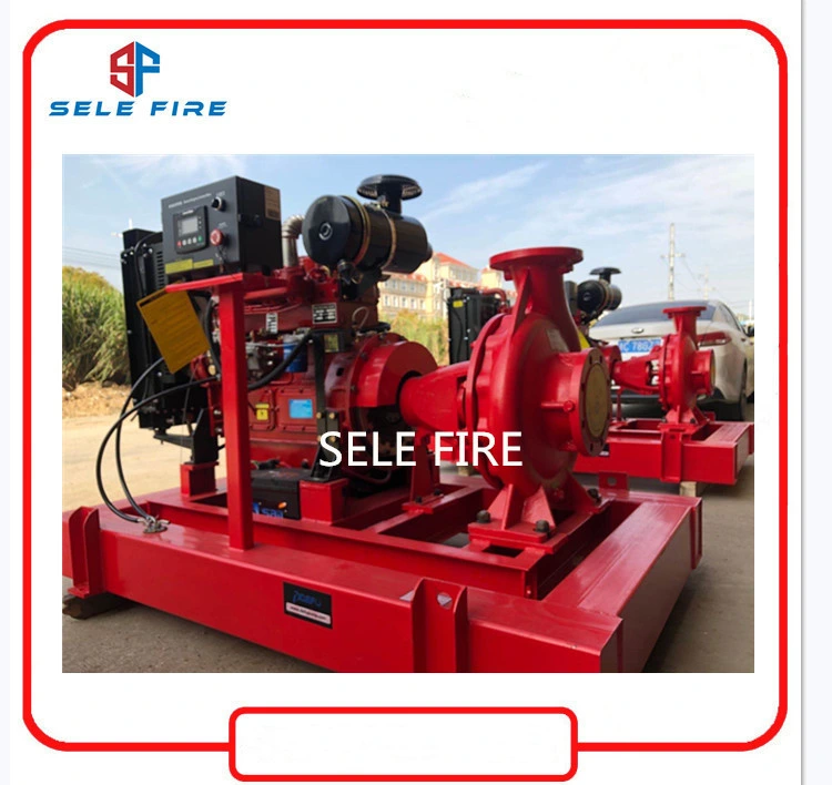 UL Listed Fire Fighting System Diesel Engine Driven Controller Mounted Fire Pump