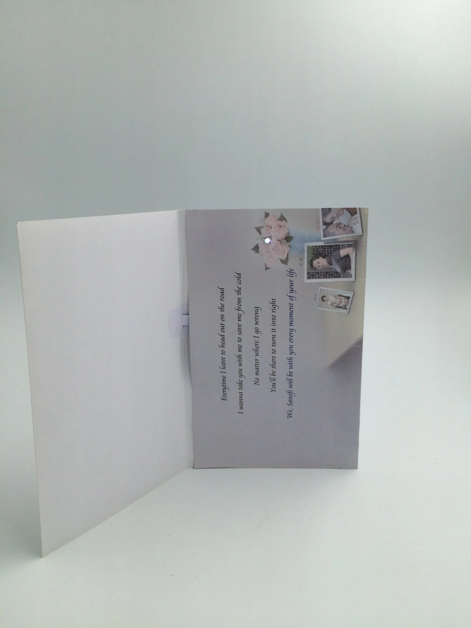 S-1110 Invitation Card with LED, Music Invitation Greeting Cards