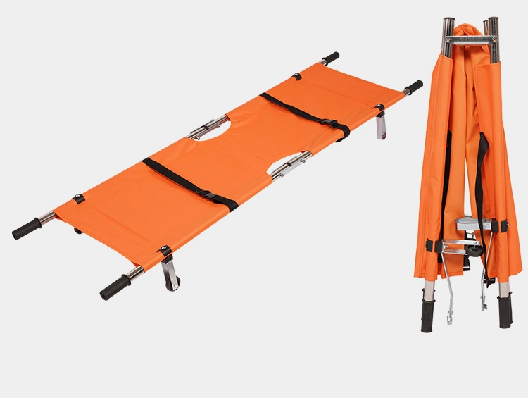 Medical Equipment Hospital Aluminum Alloy Durable Lightweight Hospital Standard Folding Stretcher CE/ISO13485