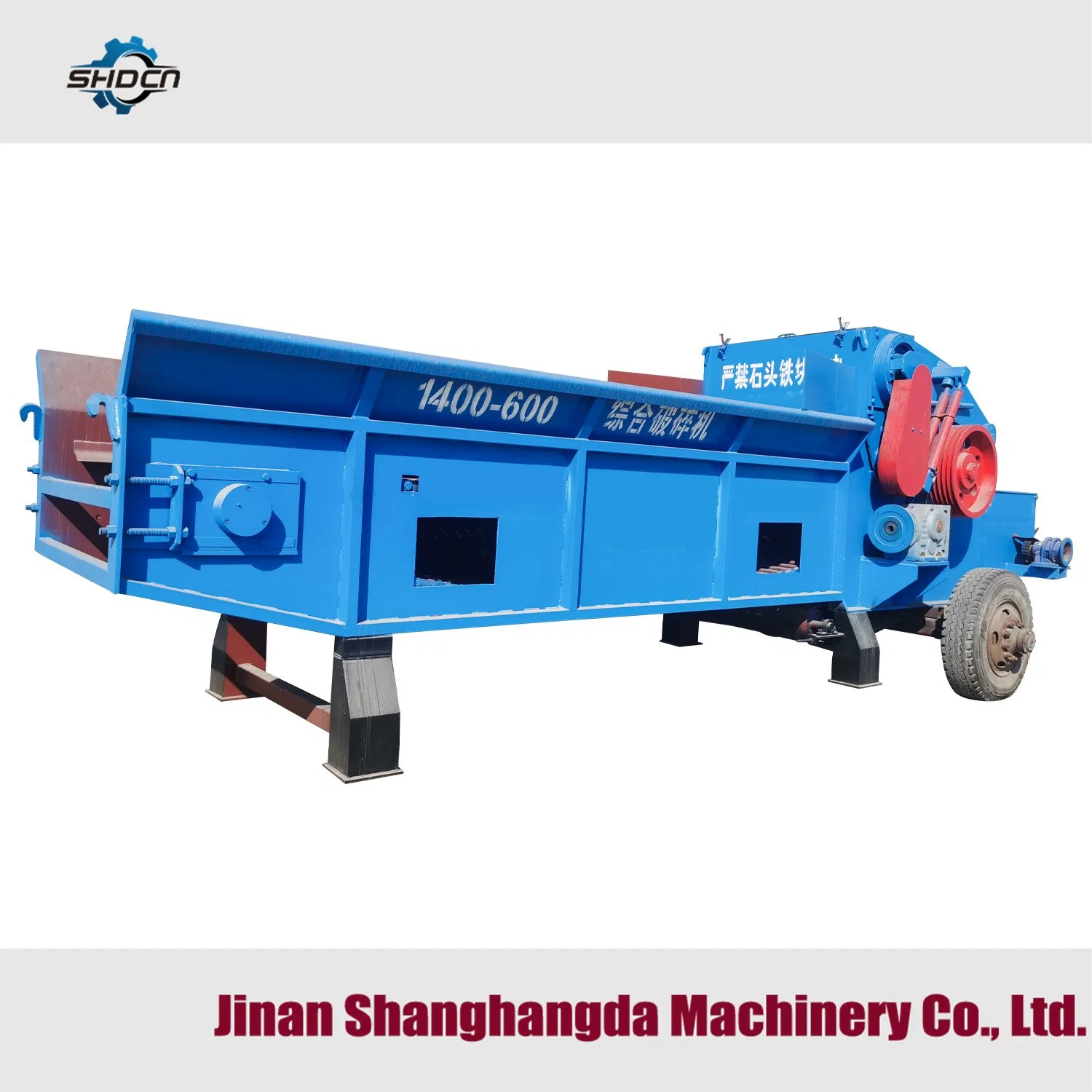 Forestry Hydraulic Self Feeding 40HP Diesel Wood Chipper Tree Branch Leaf Garden Organic Soil Shredder Mobile Crusher Machine