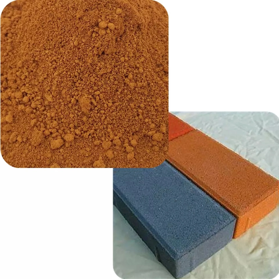 Red Iron Oxide 101 110 Pigment Manufacturer for Concrete Cement and Construction