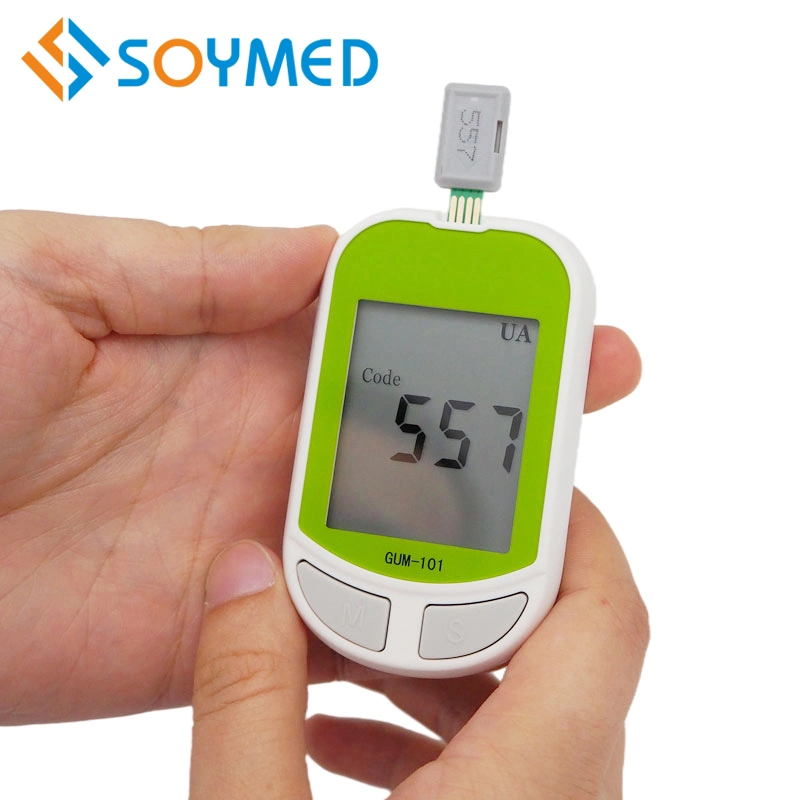 Ordinateur portable de haute qualité des soins de santé Mètre Mètre Glucose+l'acide urique Certification CE