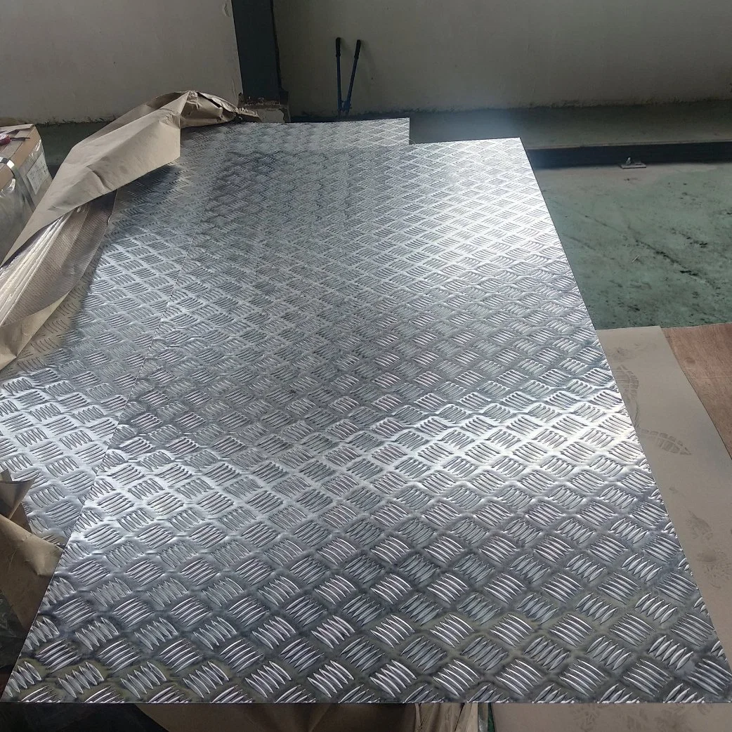 Original Factory High quality/High cost performance  Diamond 5 Bar Aluminum Plate /Checkered Patterned Plate /Embossed Perforated Aluminum Sheet 5052 5083 3003 1060