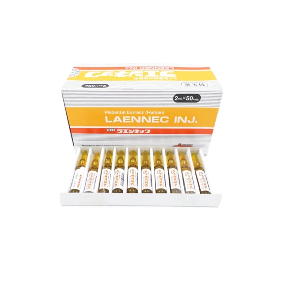 Laennec Placenta Humain (50 ampoules) Japan Wrinkles Menopausal Syndrome Aging-Related Health Problems