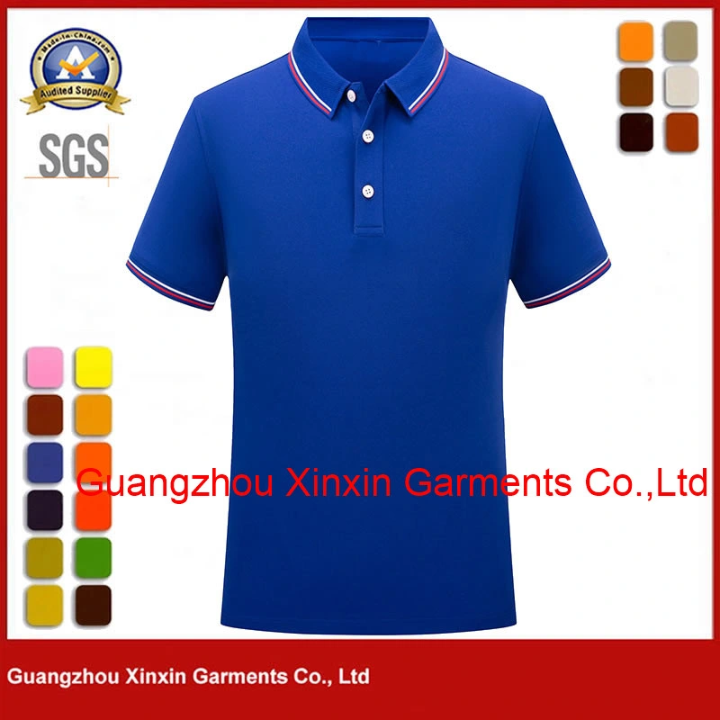 Apparel Sport Wear Men Clothing Golf Polo T Shirt Mesh 100% Polyester Red Quick Dry Polo Shirt Wholesale/Supplier P2201-6