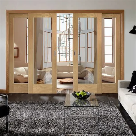 Grande porte coulissante en bois à effet de serre industrielle pour la chambre