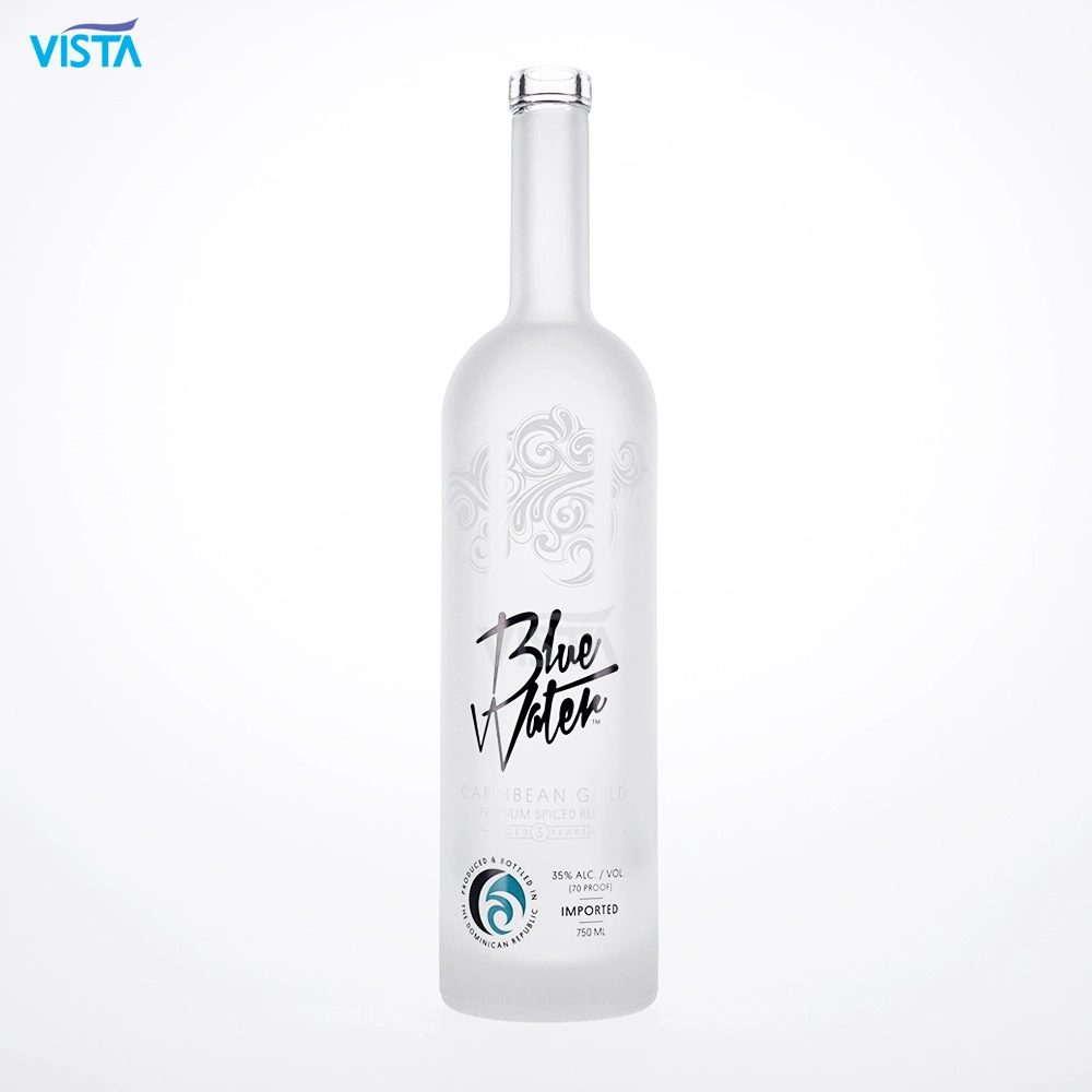 375ml 37.5cl 500ml 50cl 750ml 75cl1000ml 100cl Spirit Liquor Vodka Whisky Water Glass Bottle with Screw Cap Cork Cap High Flint Clear Color