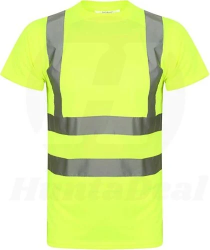 Custom Made High quality/High cost performance  Reflective Hi Vis Safety Workwear Uniform Neon Polo Work Shirt