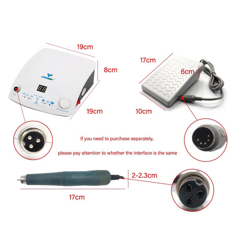 Electric Dental Drill Brushless Micromotor 50000 Rpm Polishing Handpiece Professional Manicure Drill Jewelry Drill