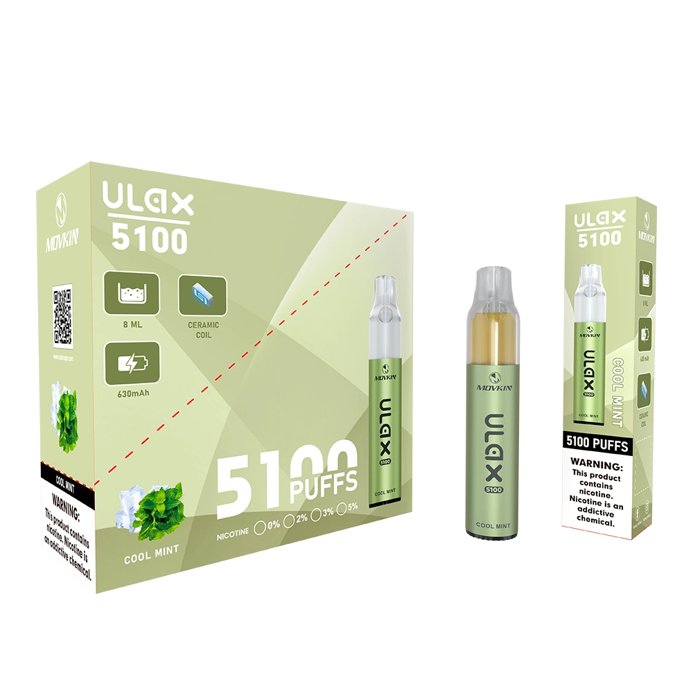 Distributor Disposable Vape Ulax 5100 Puffs E Cigarette Rechargeable
