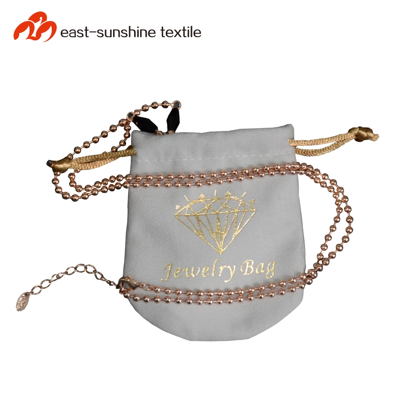 Custom Made Small Drawstring Jewelry Pouch (DH-MC0334)