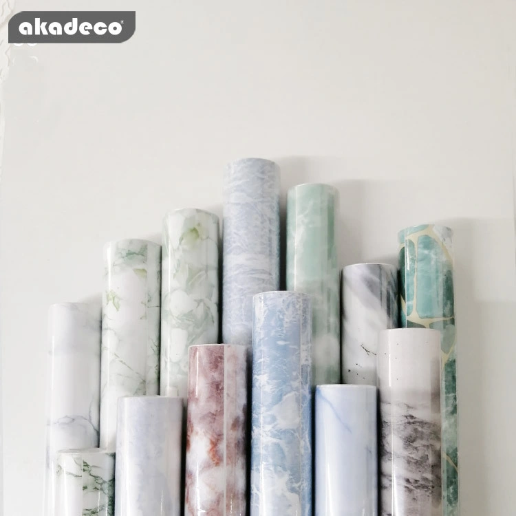 Free Samples PVC Marble Wallpaper Fashionable Furniture Decoration