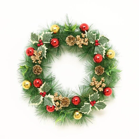 Simulation Christmas Garlands Wreath Window Door Hanging Mall