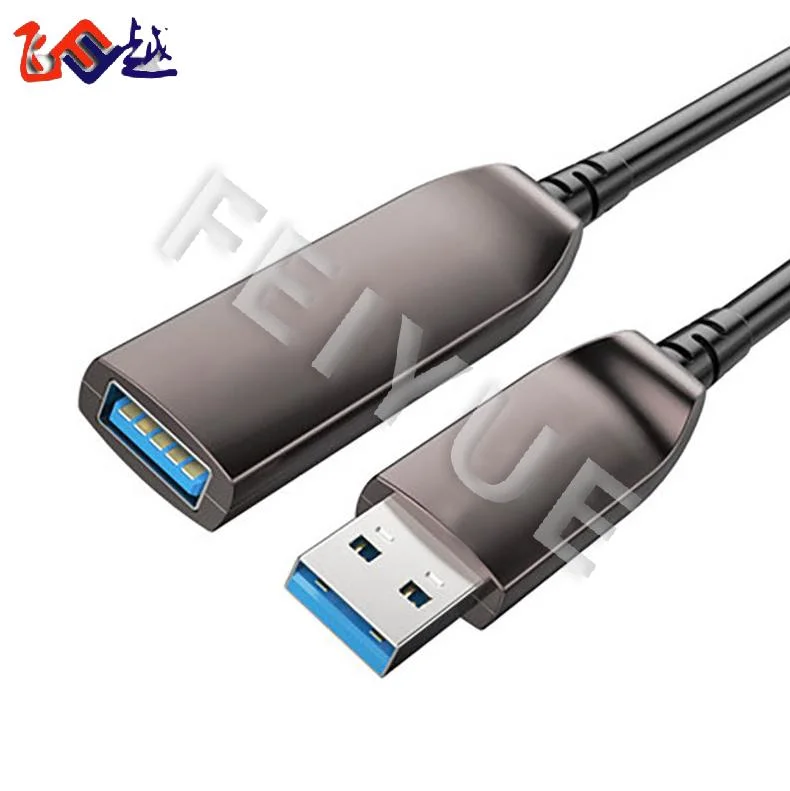 Aoc Fiber Optical Cable USB 3.0 a Male to a Female Extension Cable 10m 50m 100m