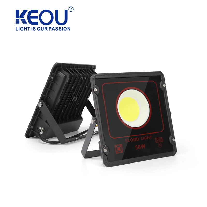 IP66 Outdoor Floodlight 50W Aluminum Windproof Lightning Protection Anti-Riot Flood Light