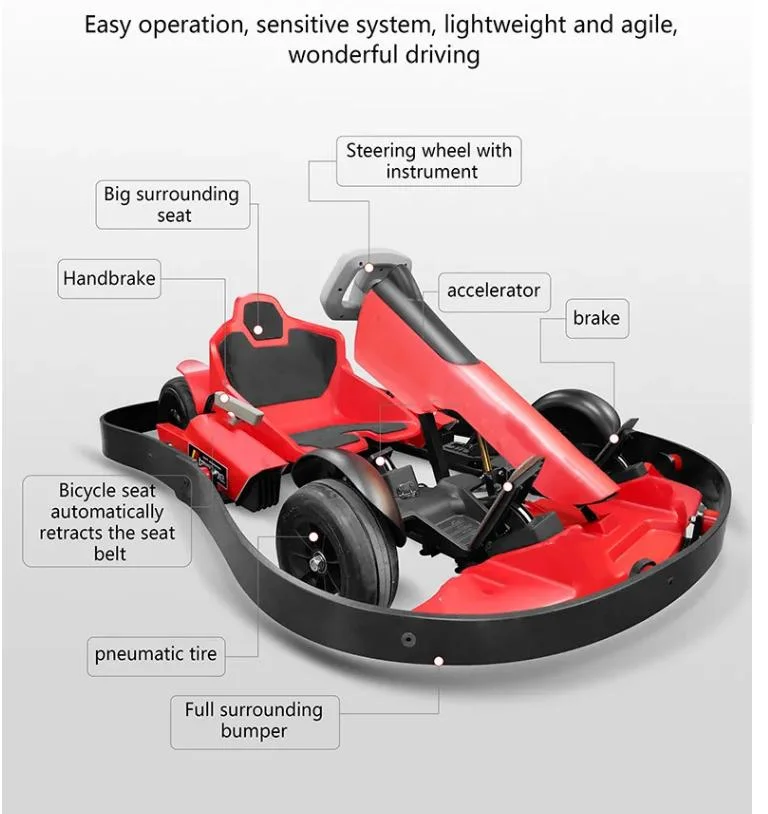 Fashion Popular New Design Electric Go Kart Kit Electric Karting Wholesale/Supplier Used Go Karts for Sale Cheap