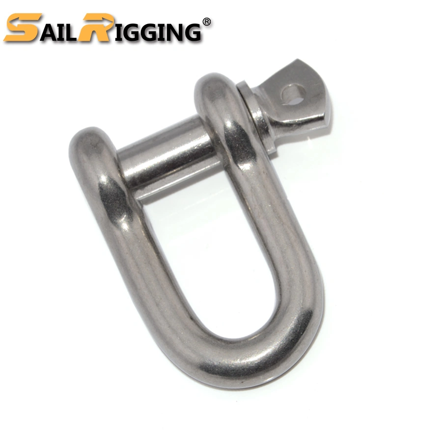 Heavy Duty Forged 316/304 European Ss Polished Boat Chain Anchor D Shackle for Marine Dee Shackle