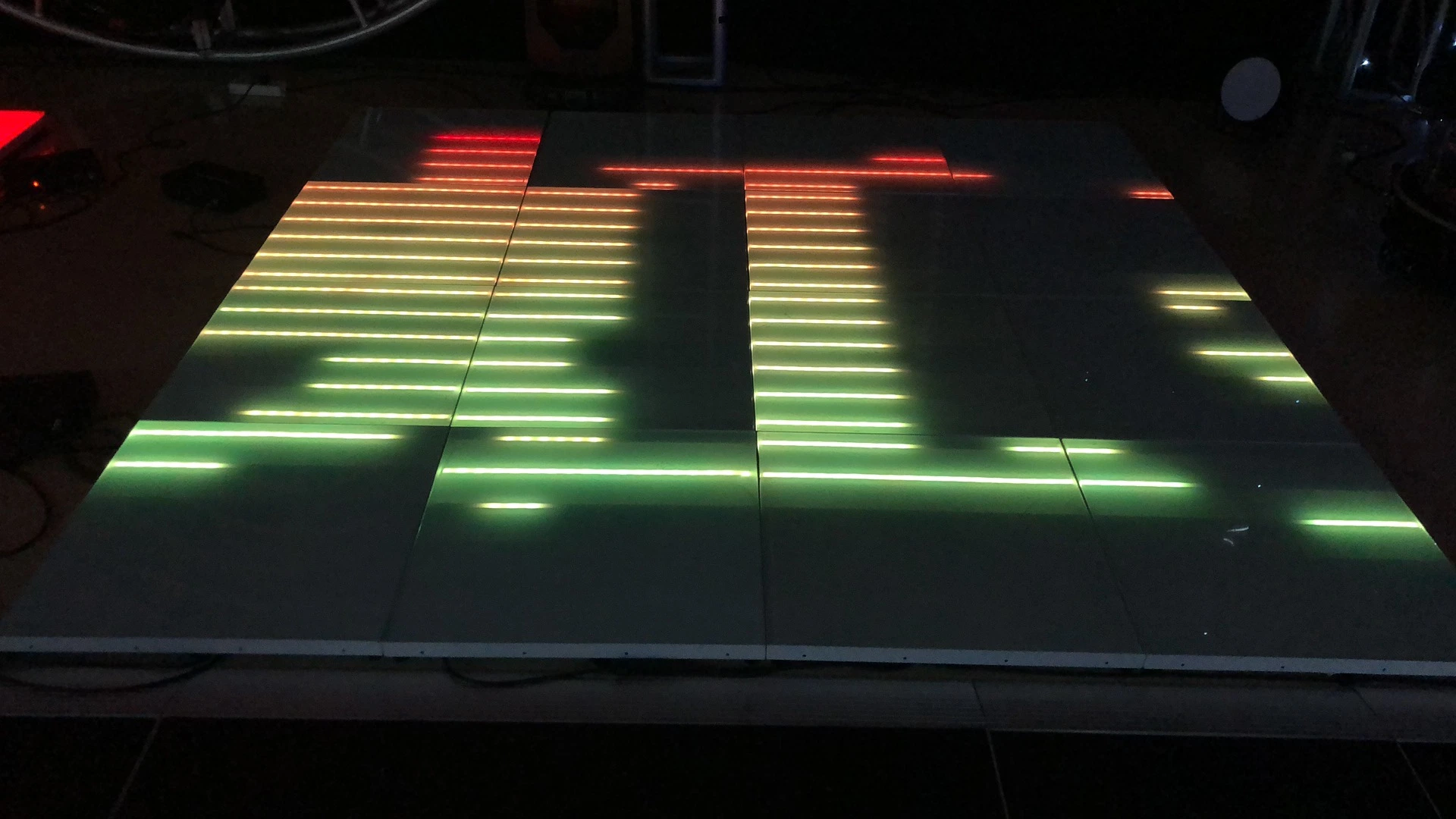 В продаже DMX512 Sound Active Neon 11*6 Pixel LED Video Dance Floor Panel для свадебного диджея