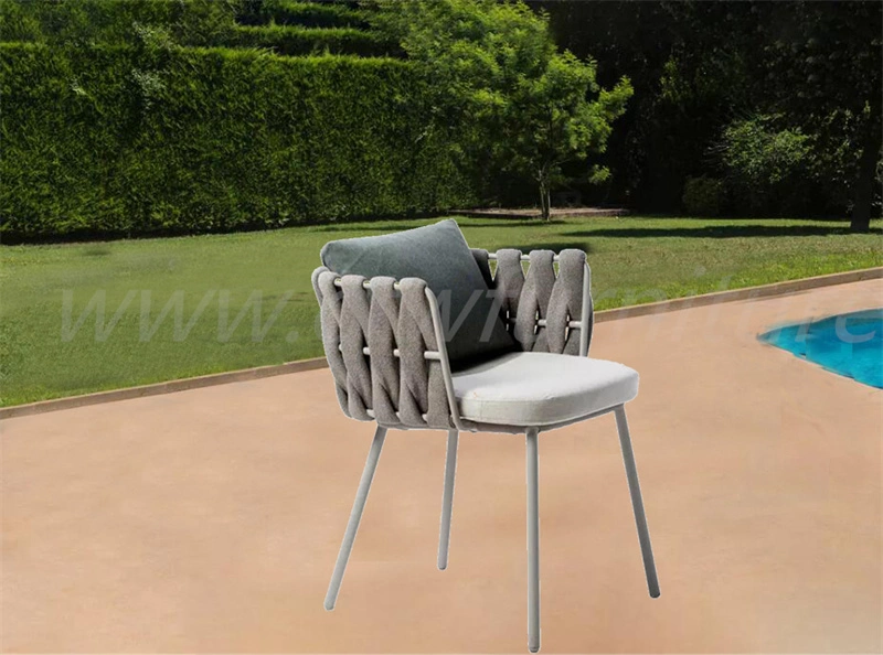 Patio Garden Restaurant Hotel Home Outdoor Rope Chair and Dining Table