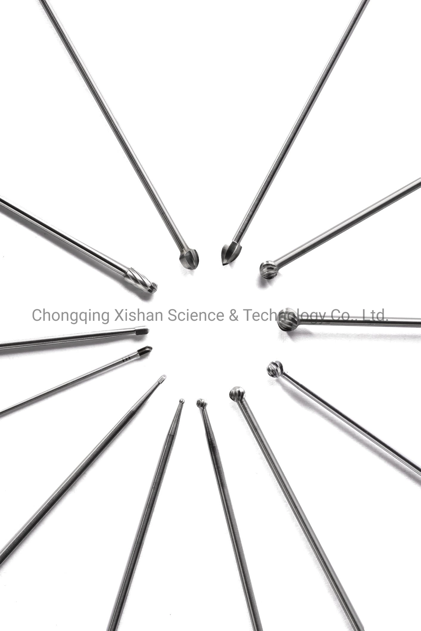 Medical Product Straight Acorn Stainless Steel Bur High Speed Burring Drill