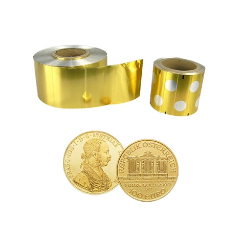 8011 Ouro para o papel de alumínio para as moedas de chocolate