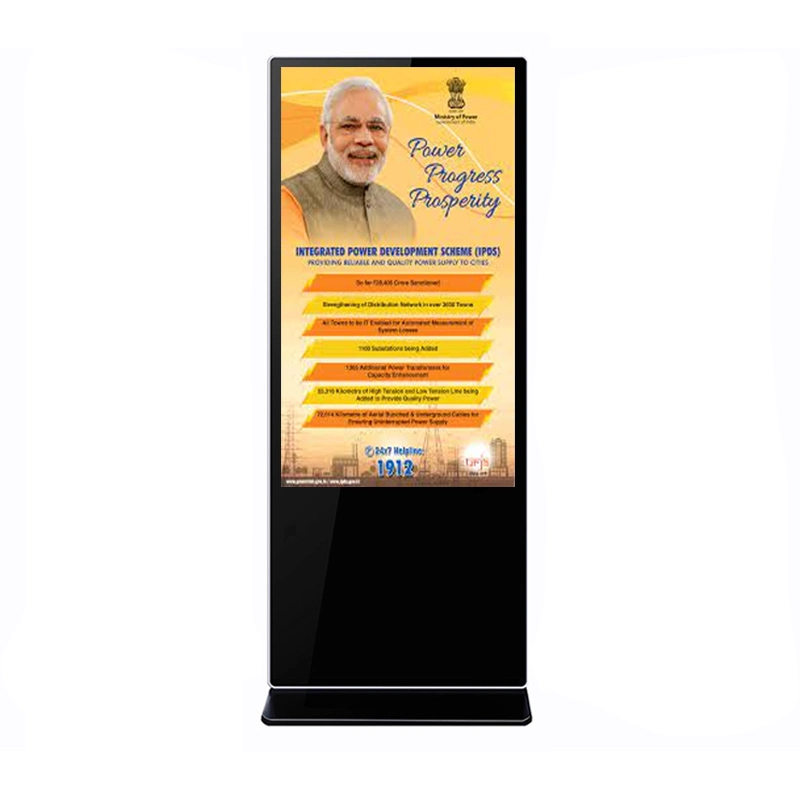 Kingone OEM LCD Screen Digital Horizontal Advertising Board Signage Wall Display