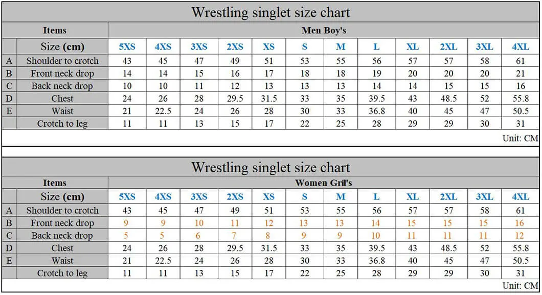 Custom Sublimated Undershirts Bodysuit Unisex Plus Size Powerlifting Training Singlets Wrestling Uniform Clothing