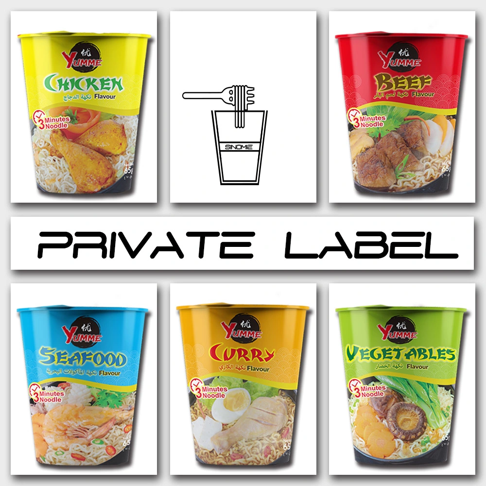 Chinese Manufacture Health Fast Food with Different Flavour Instant Noodle