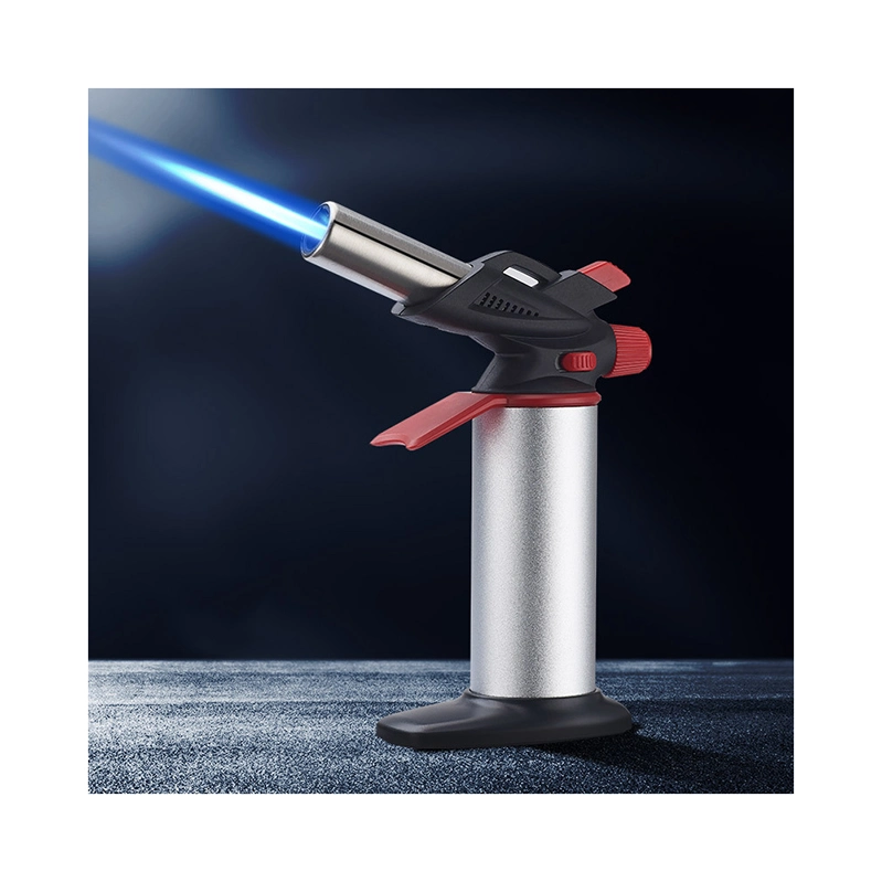 Cocina Windproof linterna recargable butano encendido electrónico encendedores personalizados pistola de gas a largo Stick USB Herramientas Jet encendedor soplete de cocina