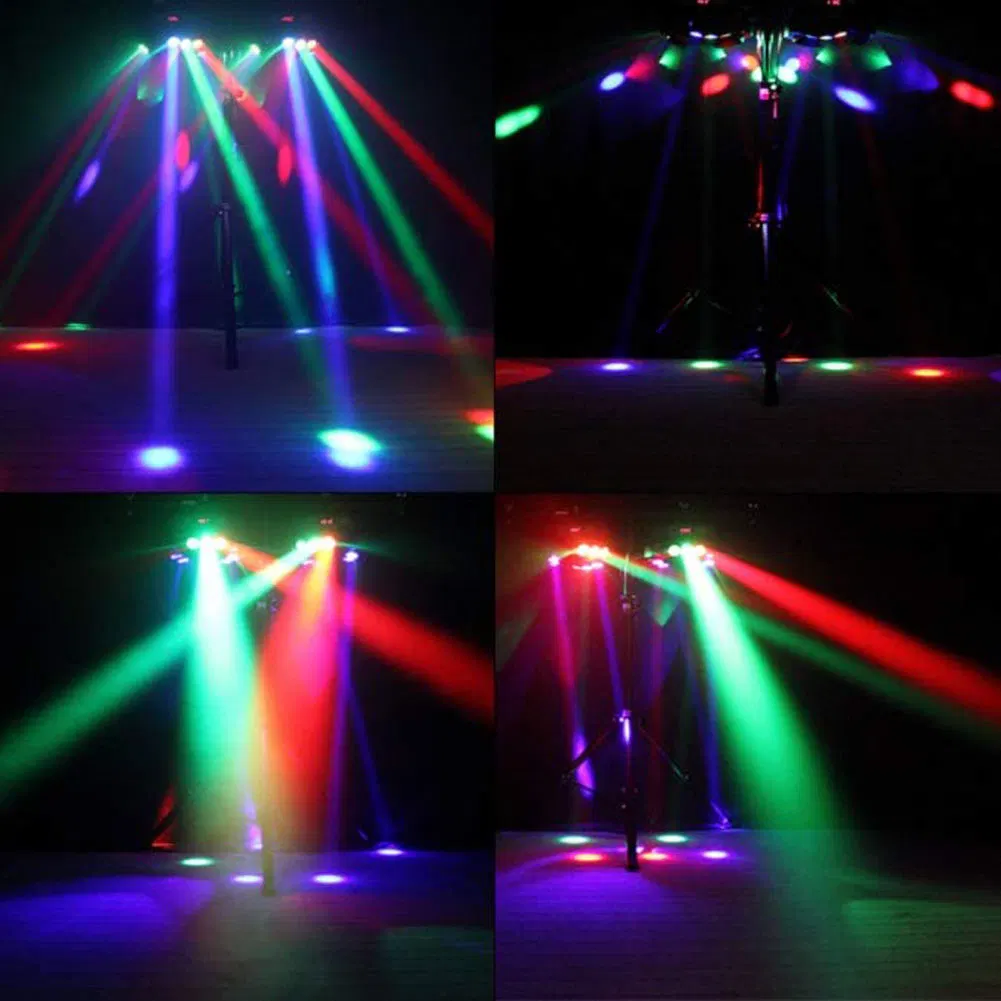 LED Mini 9 Head Bird Shaking Head Stage Effect Light