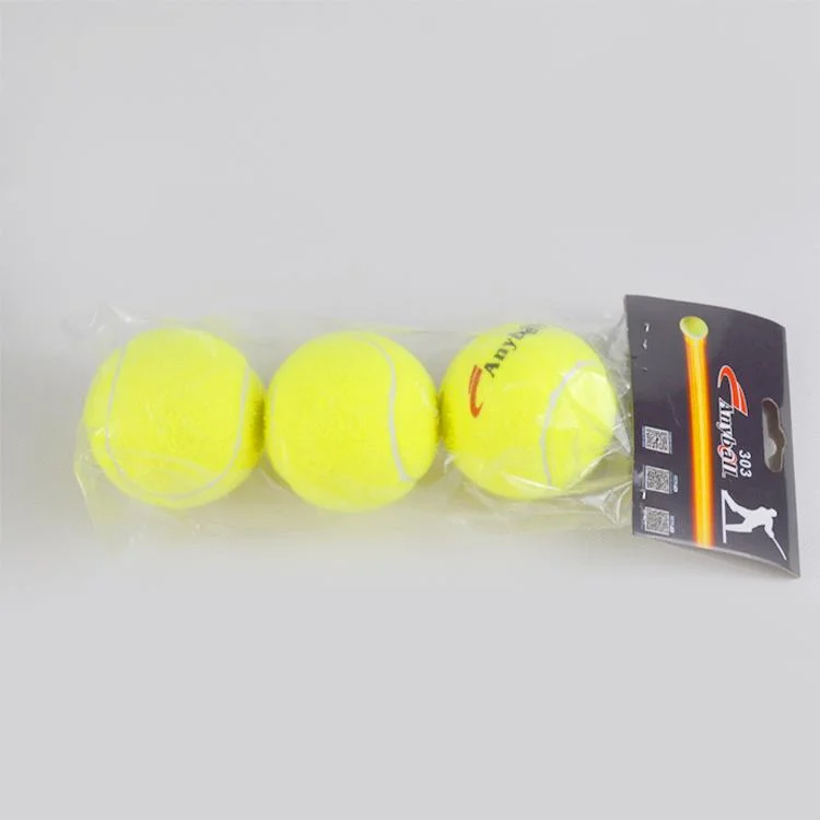 Haut de la surface élastique chiffon de coton grossier des balles de tennis 3PCS