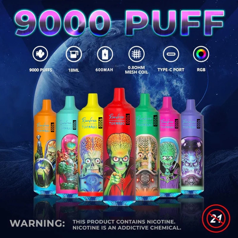 Wholesale/Supplier Alibaba Puff Distributors E Cigarette Christmas Eve Gift Tornado 9000 Puffs Vapor