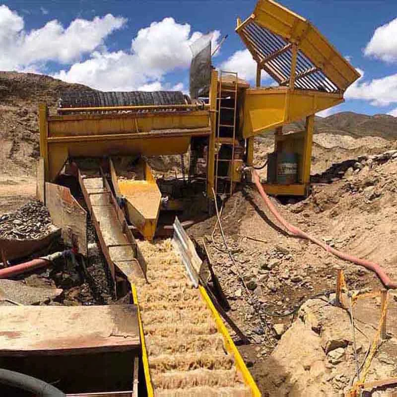 China utiliza maquinaria de minería de oro aluvial en Sudáfrica