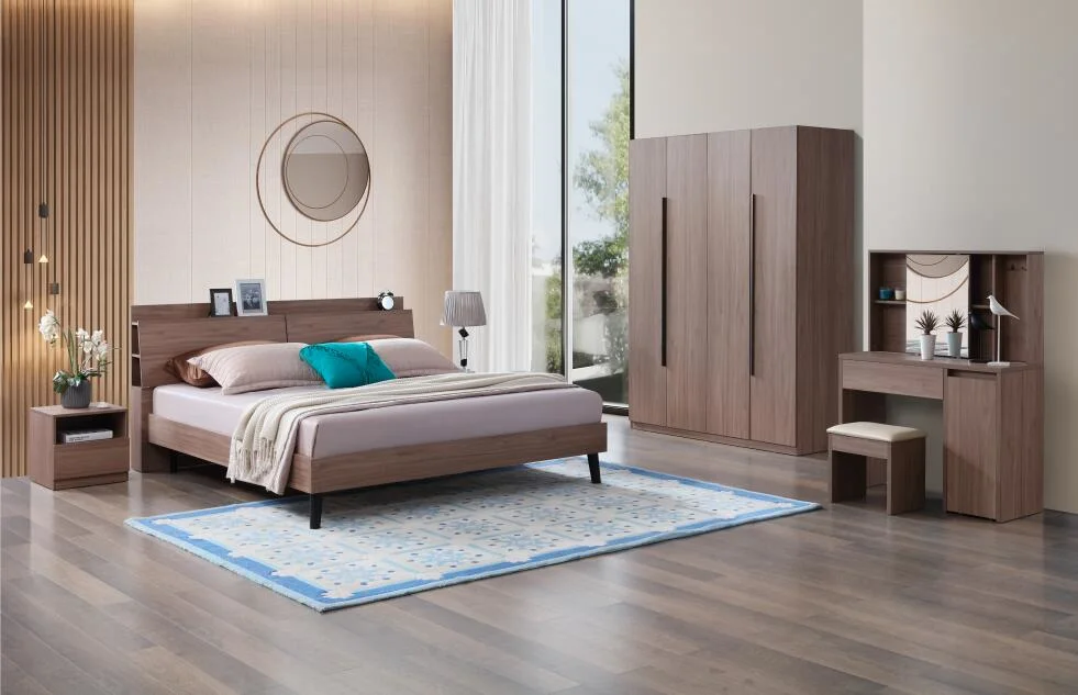 Factory Wholesale Home Furniture Promotion Bedroom Hot Sale Modern Bedroom Set