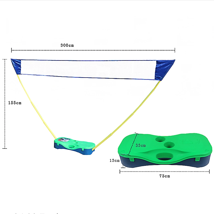 Installation facile et rapide Filet de badminton en coffret Rack portable
