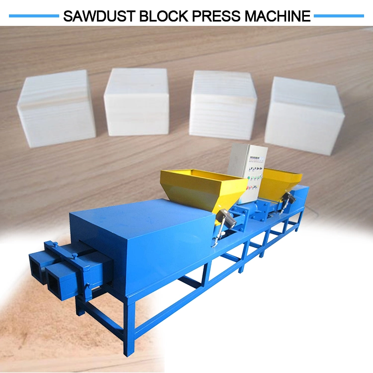 Wood Sawdust Pallet Block Making Machine Wood Chips Block Feet Machine