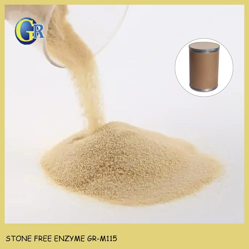 Proveedor de enzimas textiles de China Stone Washing enzyme in Powder Formulario Gr-M115