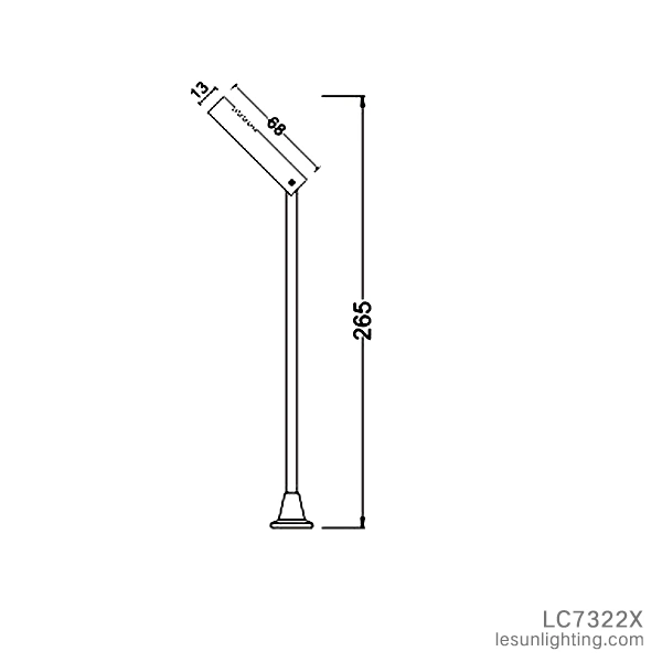 Long Lifespan 3W LED Cabinet Spotlight for Display Case LC7322X