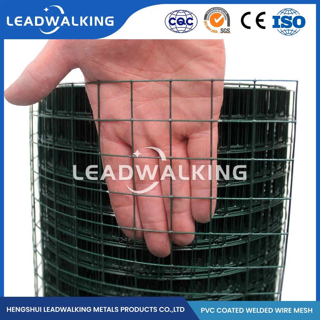 Leadwalking Wire Welding Mesh Suppliers OEM Customized High Quality PVC Coated Welded 3D Curved Wire Mesh China 16.0X16.0mm Plastic Spray Welded Mesh