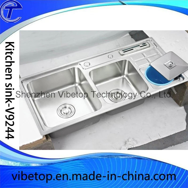 Customized Handmade Stainless Steel Kitchen Wash Sink