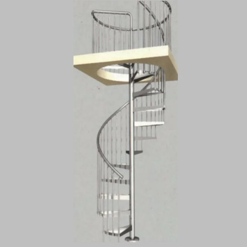 Stainless Steel & Steel Spiral Staircase Structure