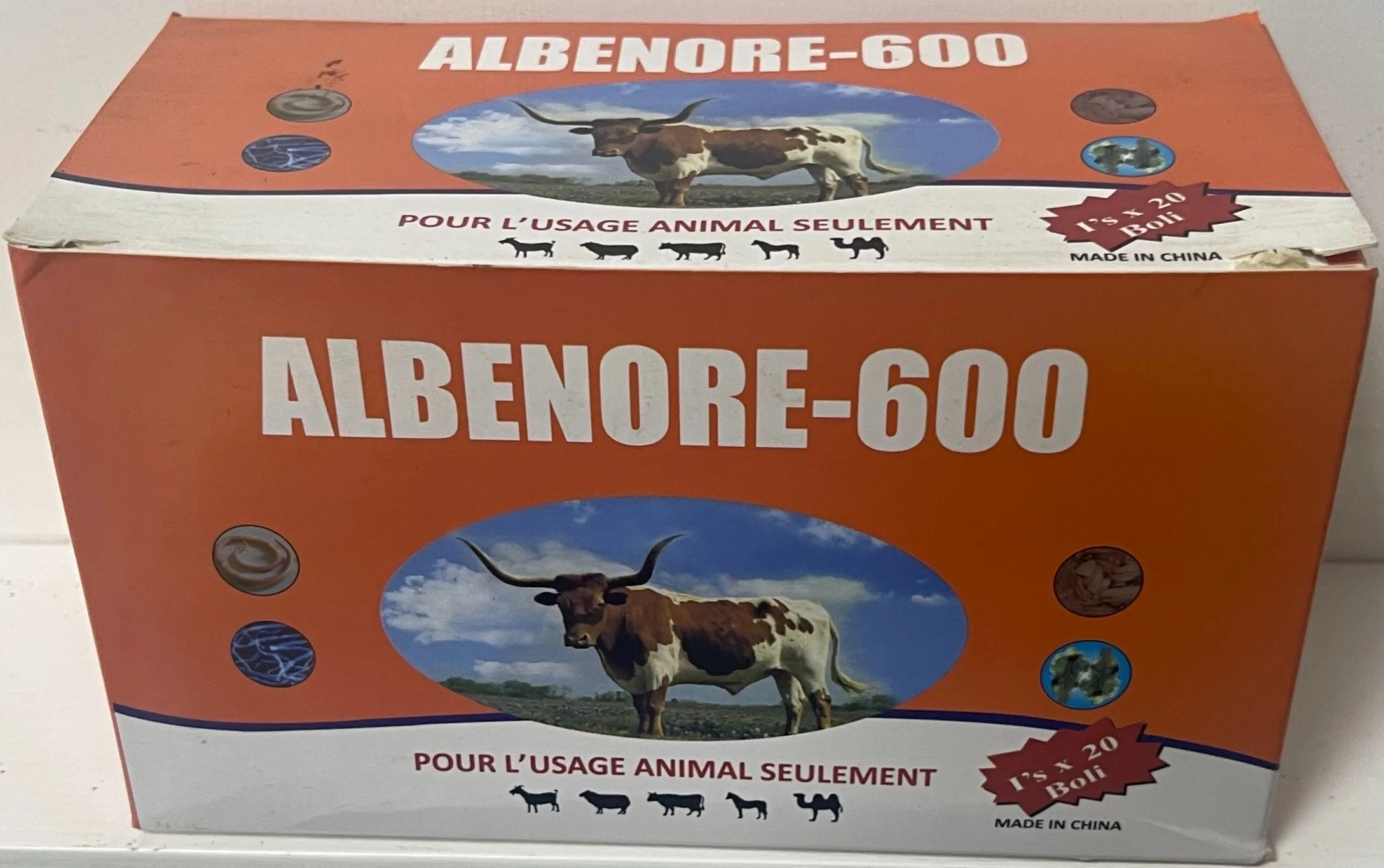 GMP Certification Albendazole Bolus 2500mg Veterinary