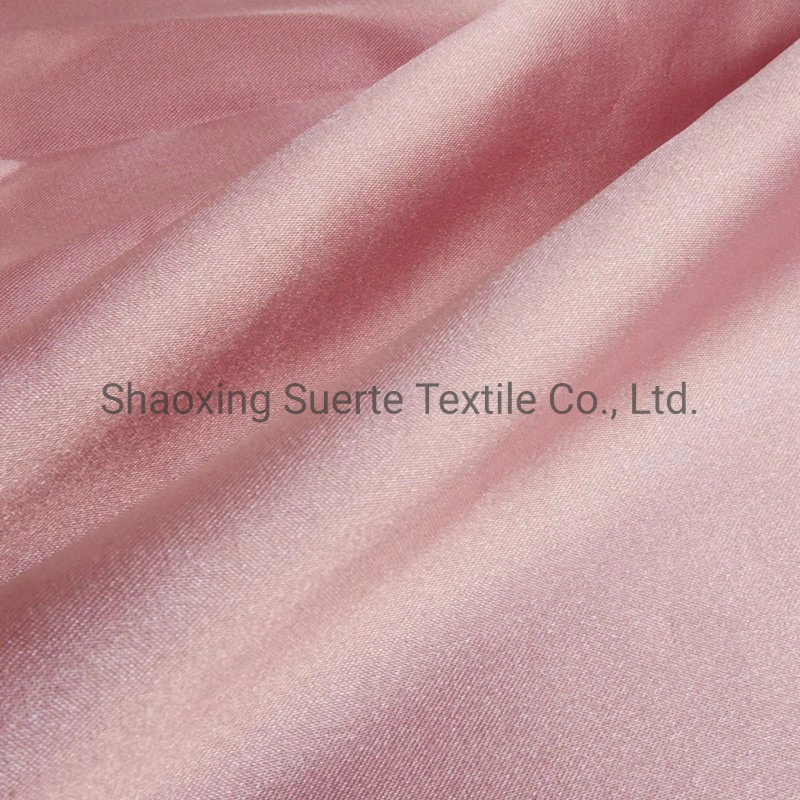 Solid Color Shiny Stretch Polyester Satin Silk Crepe Roll Fabric for Dress Garment