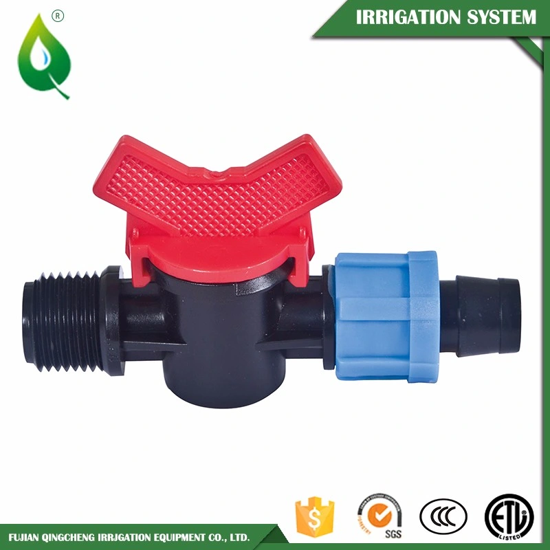 Driptape Barb Lock Offtake Plastic Shut-off Valve