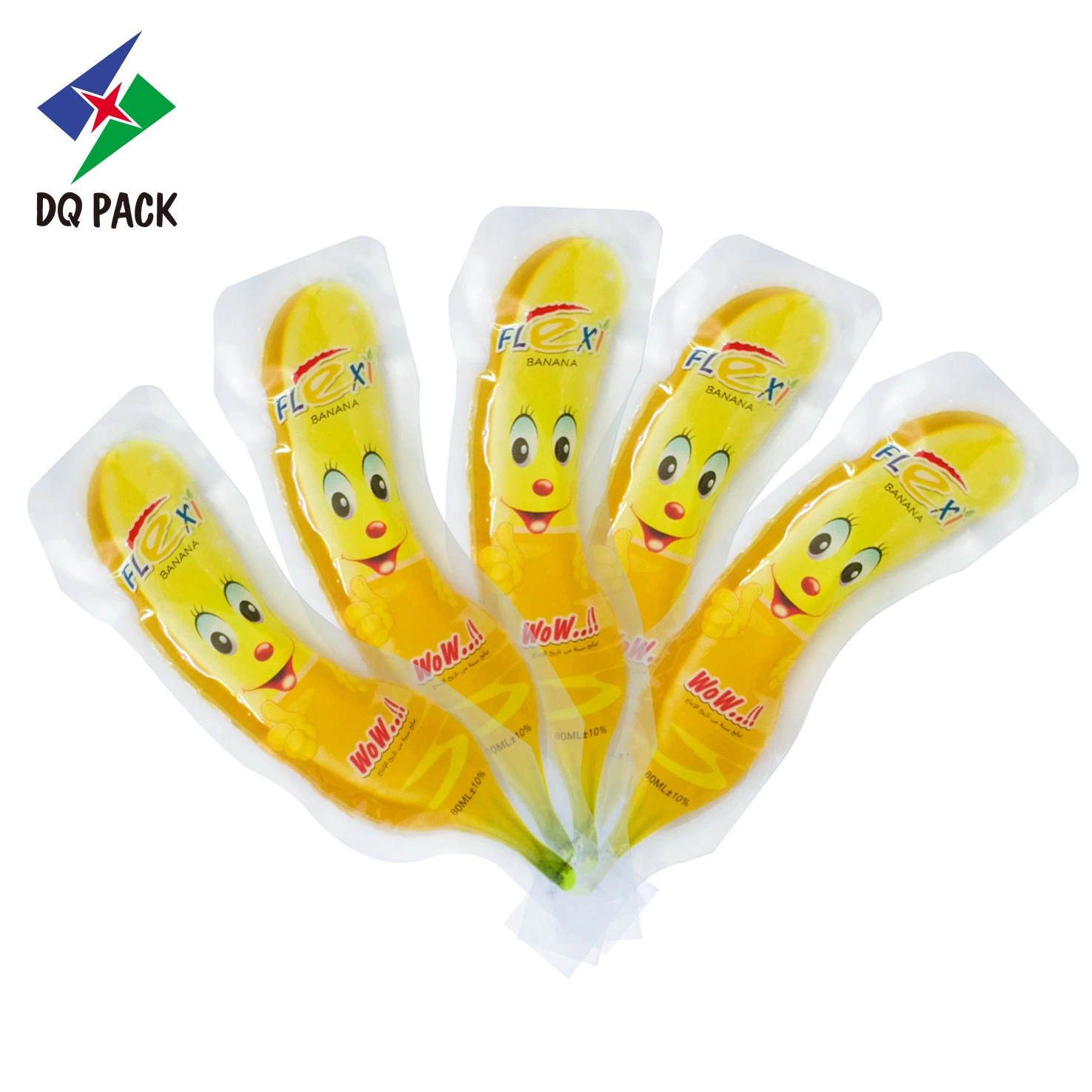 Gravure Printing Jelly Juice Water Ice Freezers Injection Fruit Juice Liquid Food Packing Bags Bottle Shaped Pouch