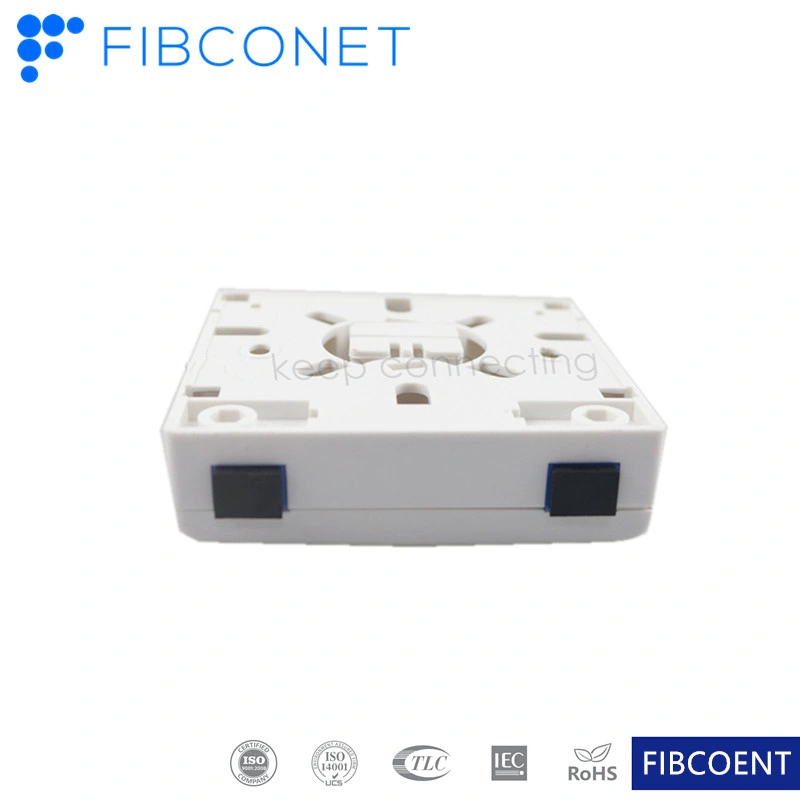 FTTH 86 face Box 2 ports SC Fibre optique terminal Boîtier d'épissure avec adaptateur