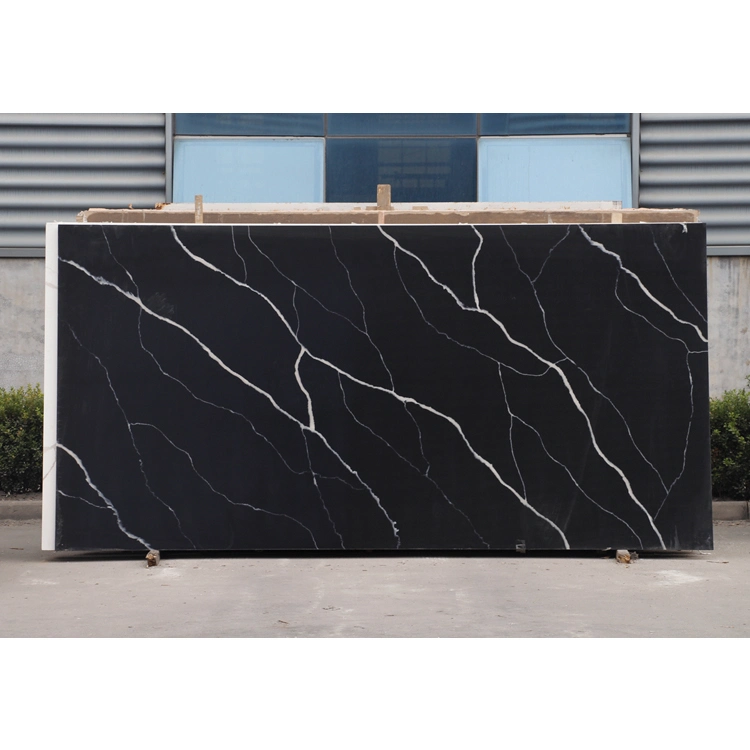 Küche Arbeitsplatte Material Marmor Adern Quarzit Calacatta White Quarz Slab